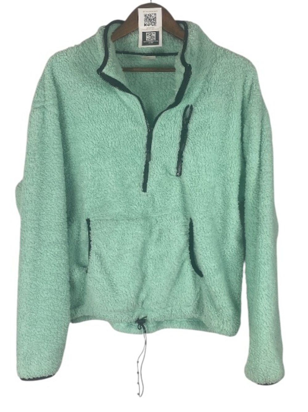 NOBO Light Mint Green Sherpa Pullover Wms XL #0143